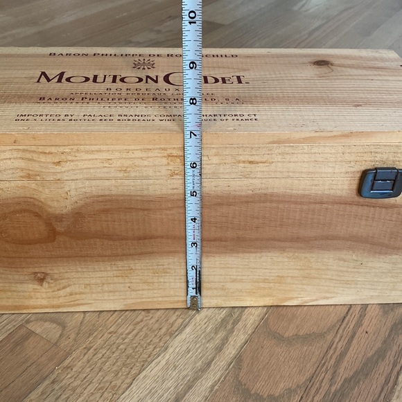 Vintage Wood Wine Box - Picture 9 of 10